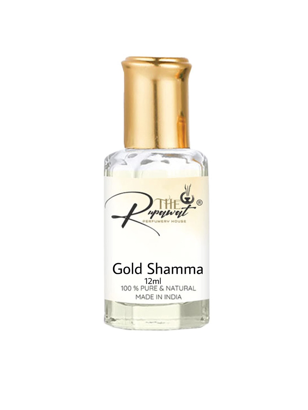 

THE RUPAWAT Perfumery House Gold Shamma Natural & Pure Alcohol Free Attar - 12 ml, Transparent