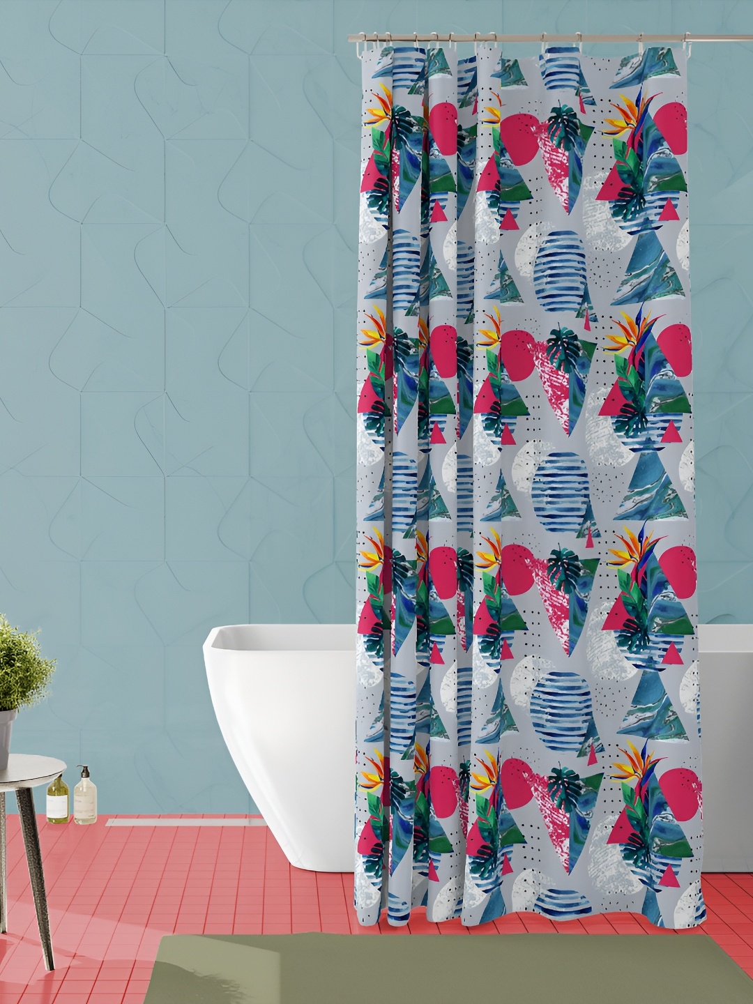 

ArtzFolio Single Piece Waterproof Polyester Shower Curtain, Multi