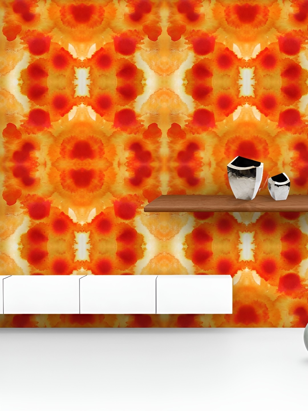 

ArtzFolio Printed UV-Resistant Anti-Bacterial Watercolor Abstract Pattern Peel & Stick Wallpaper, Multi