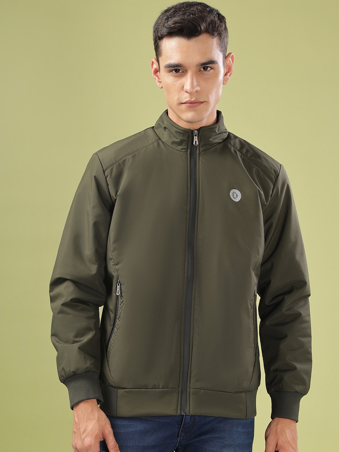 

Dollar Men Lightweight Bomber Jacket, Olive