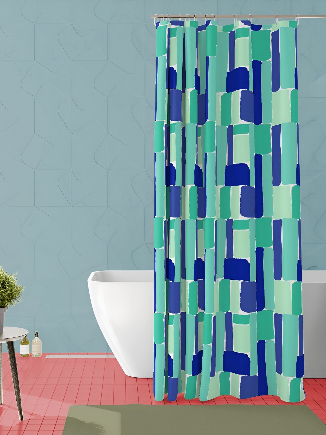 

ArtzFolio Single Piece Waterproof Polyester Shower Curtain, Multi