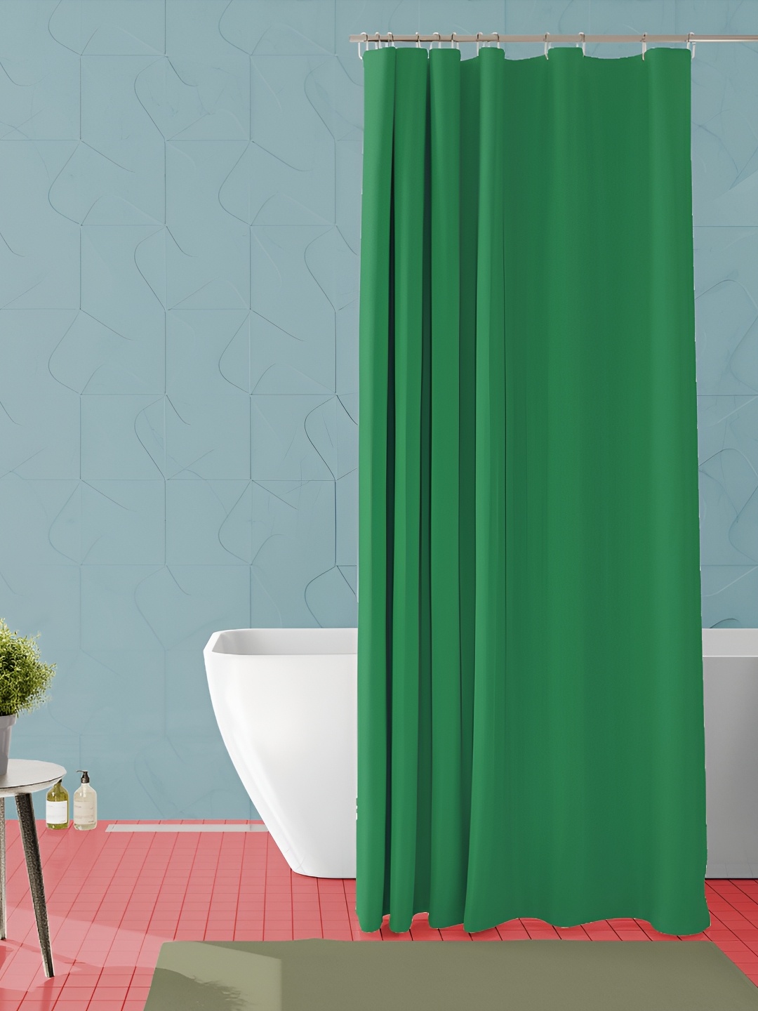 

ArtzFolio Green Waterproof Shower Curtain