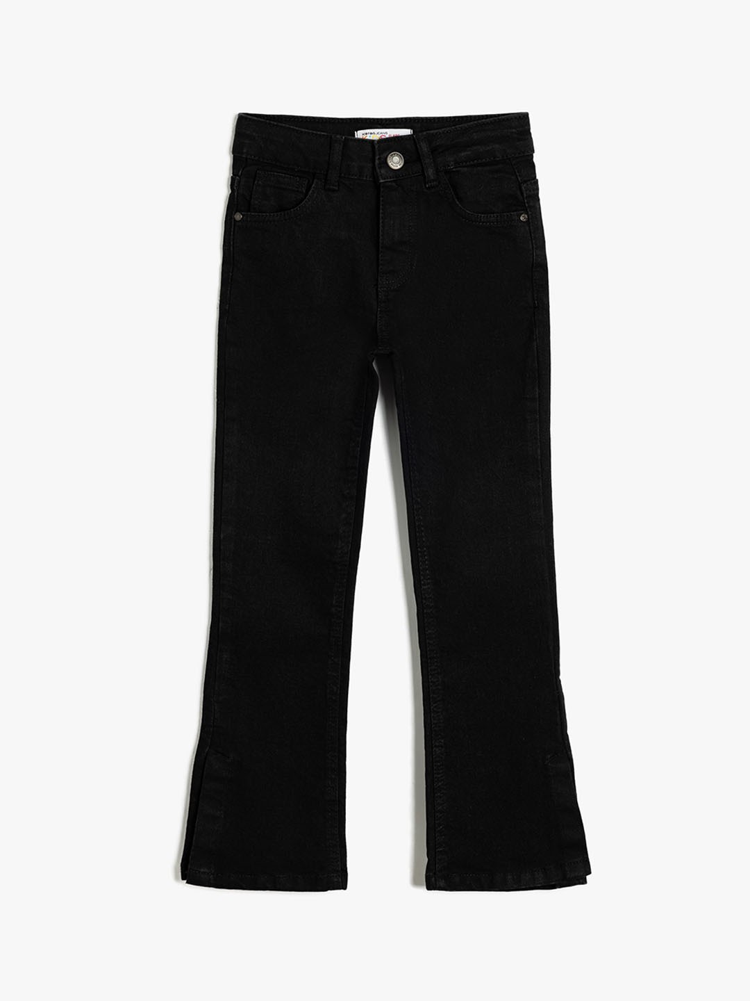 

Koton Girls Mid-Rise Clean Look Cotton Jeans, Black