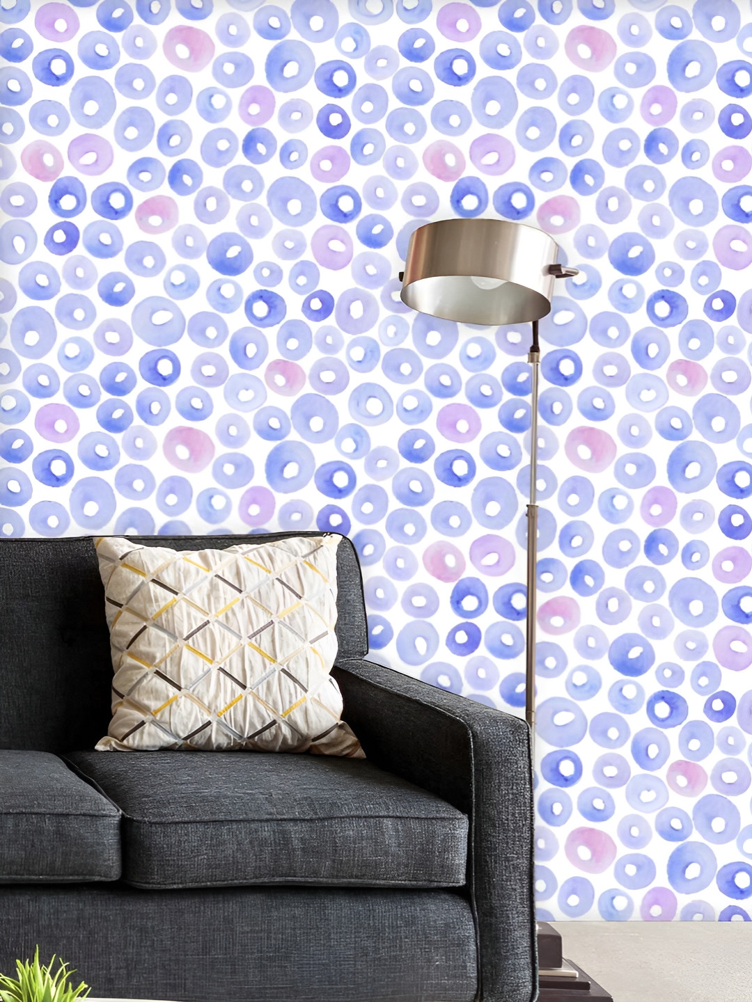 

ArtzFolio Printed UV-Resistant Anti-Bacterial Watercolor Drops Peel & Stick Wallpaper, Multi