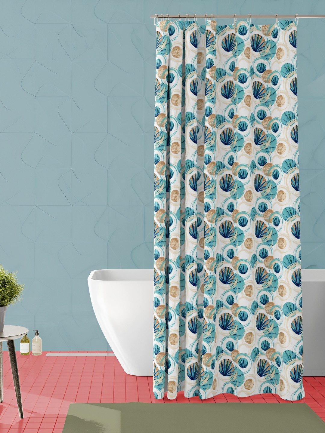 

ArtzFolio Single Piece Waterproof Polyester Shower Curtain, Multi