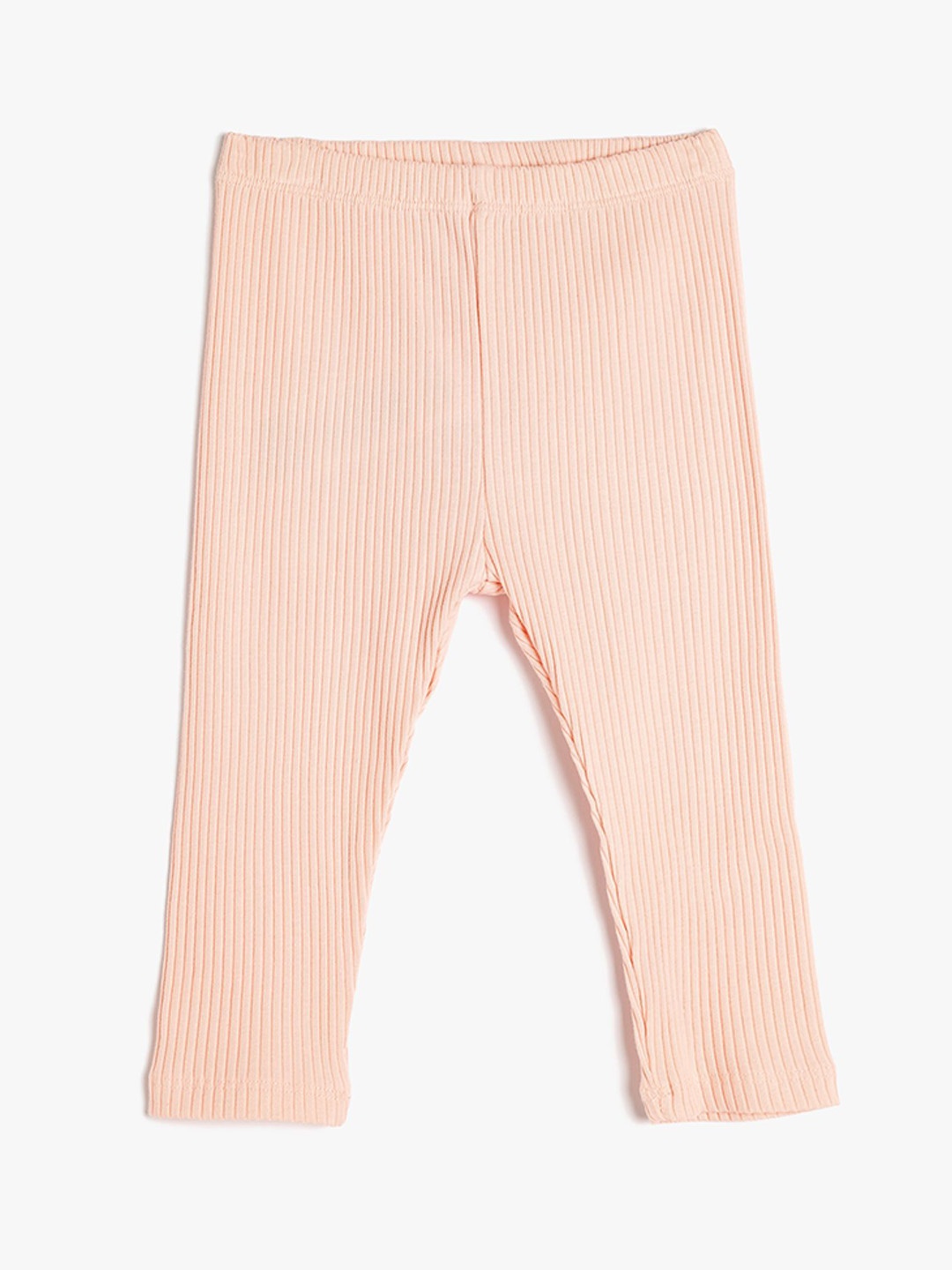 

Koton Infant Girls Striped Cotton Ribbed Ankle Length Leggings, Pink