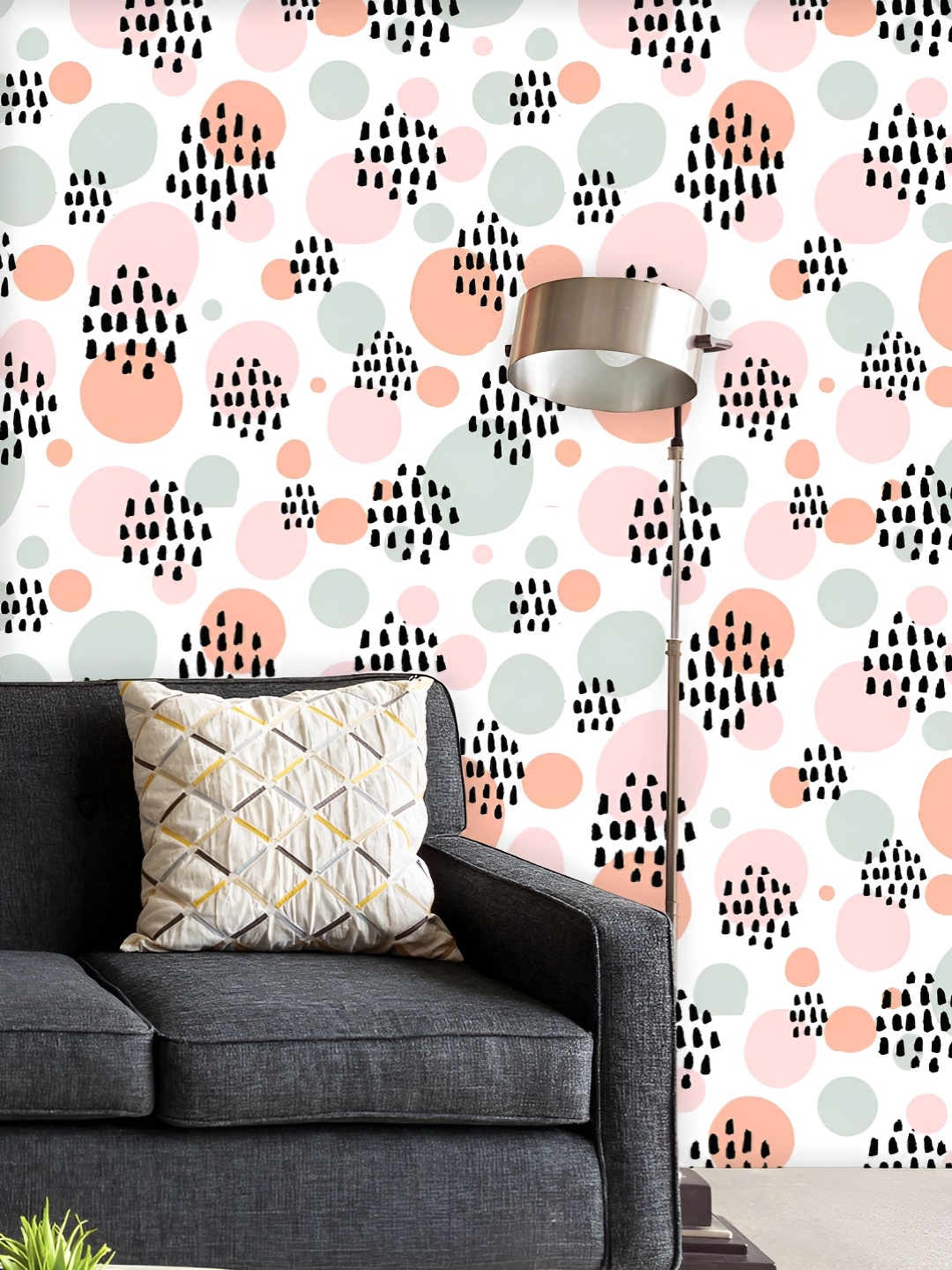 

ArtzFolio Printed UV-Resistant Anti-Bacterial Abstract Pastel Peel & Stick Wallpaper, Multi