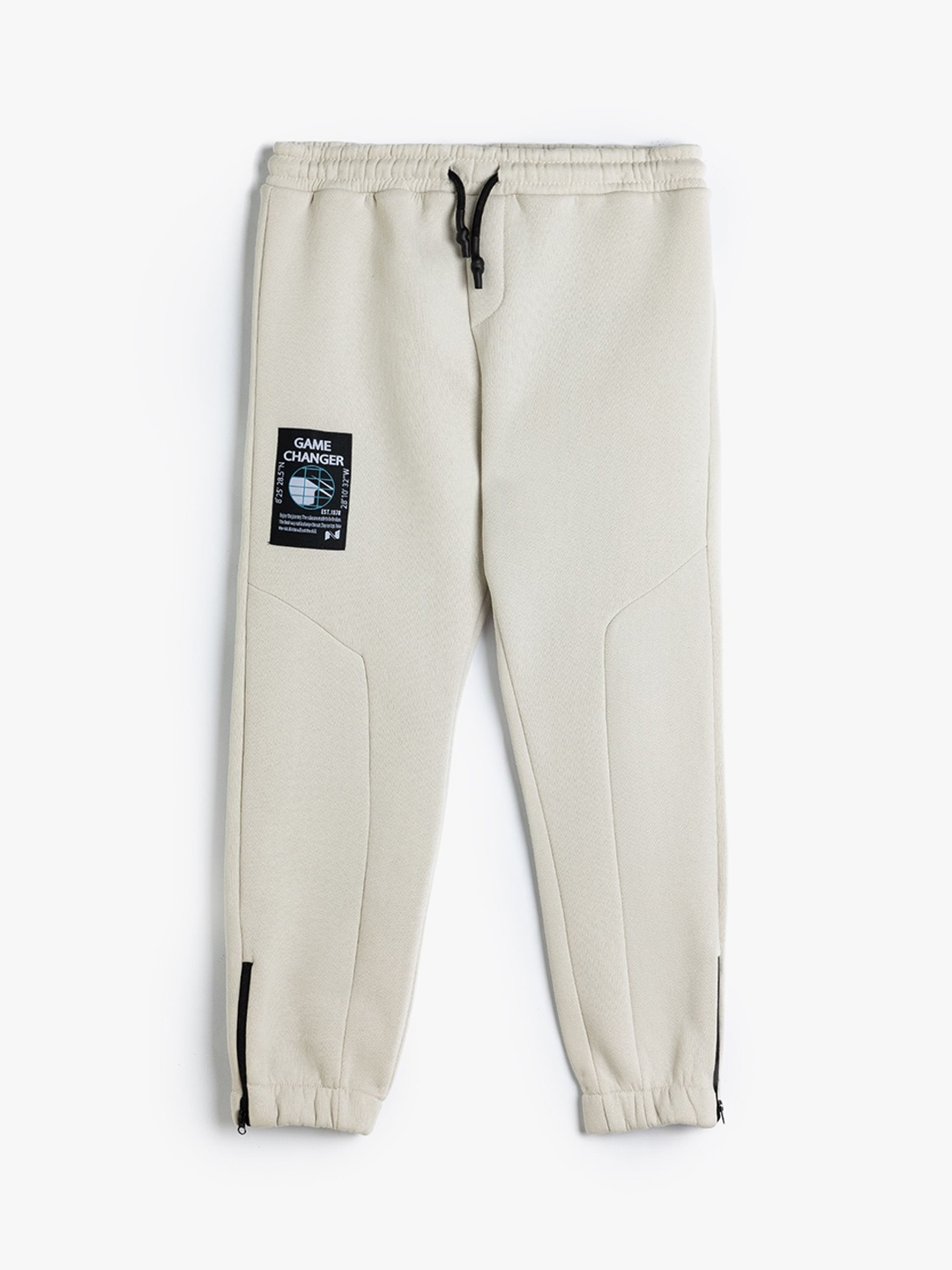 

Koton Boys Regular Fit Printed Joggers, Grey