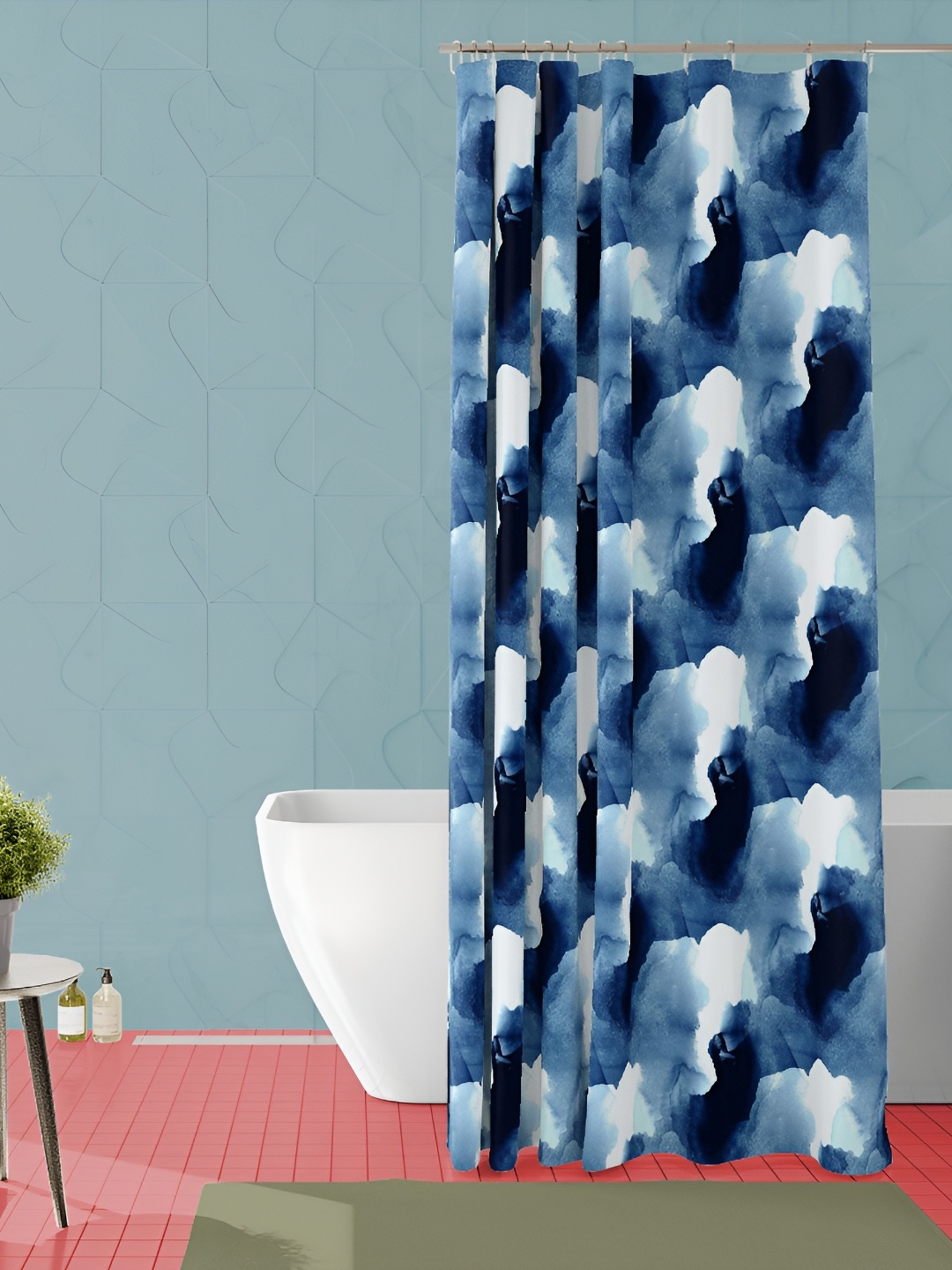 

ArtzFolio Single Piece Waterproof Polyester Shower Curtain, Multi