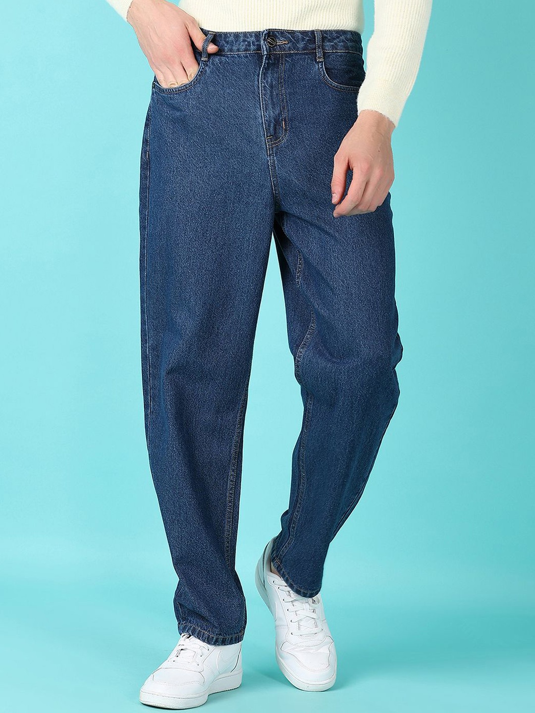 

V-Mart Men Regular Fit Mid-Rise Jeans, Blue