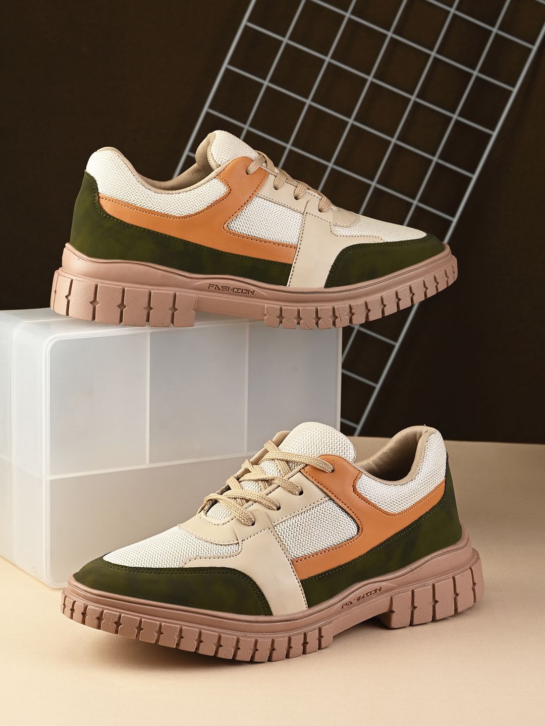 

Killer Men Round Toe Lace-Ups Sneakers, Multi