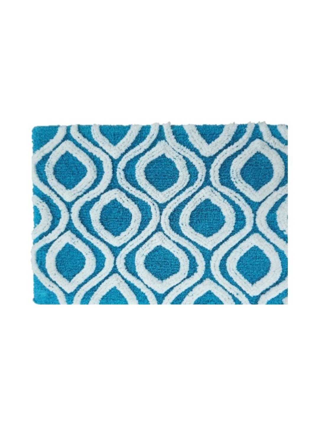 

Aura Blue & White Printed 1800 GSM Bath Rugs