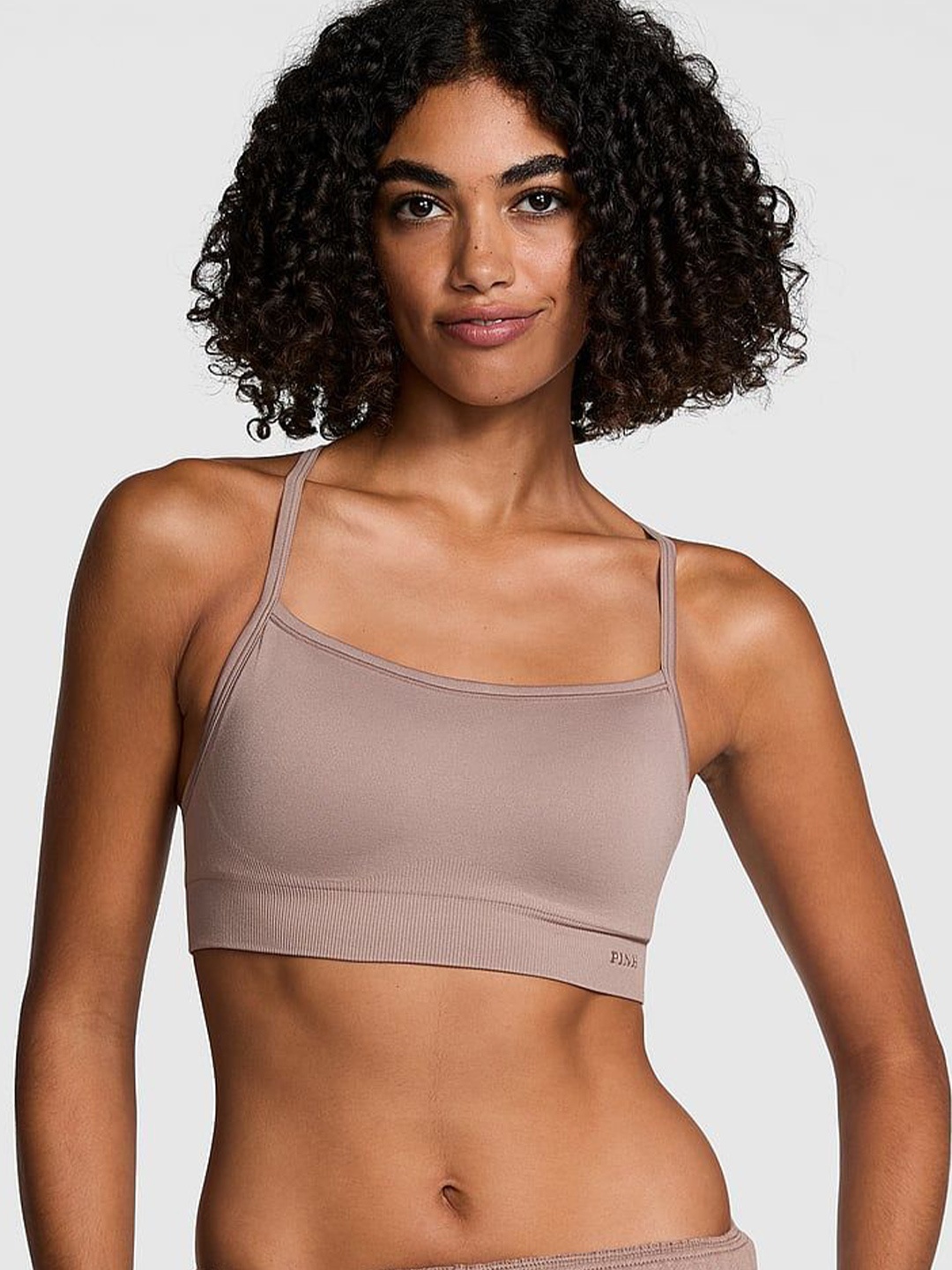 

Victoria's Secret Women Full Coverage Lightly Padded Workout Bra, Brown