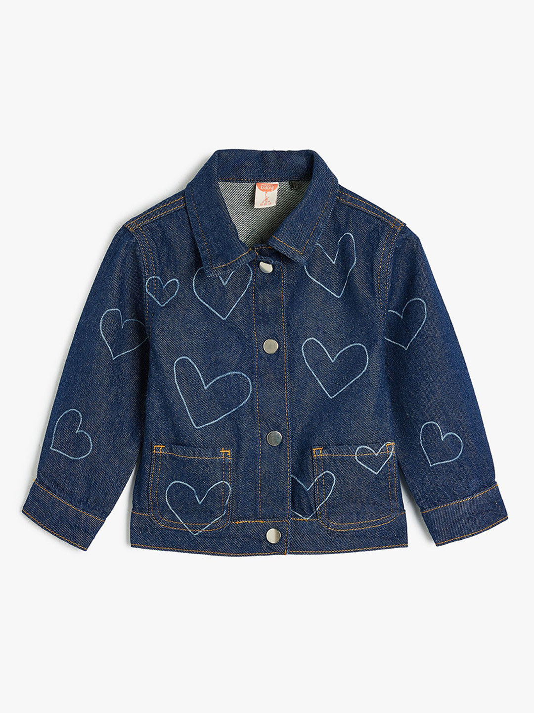 

Koton Girls Geometric Tailored Jacket, Grey