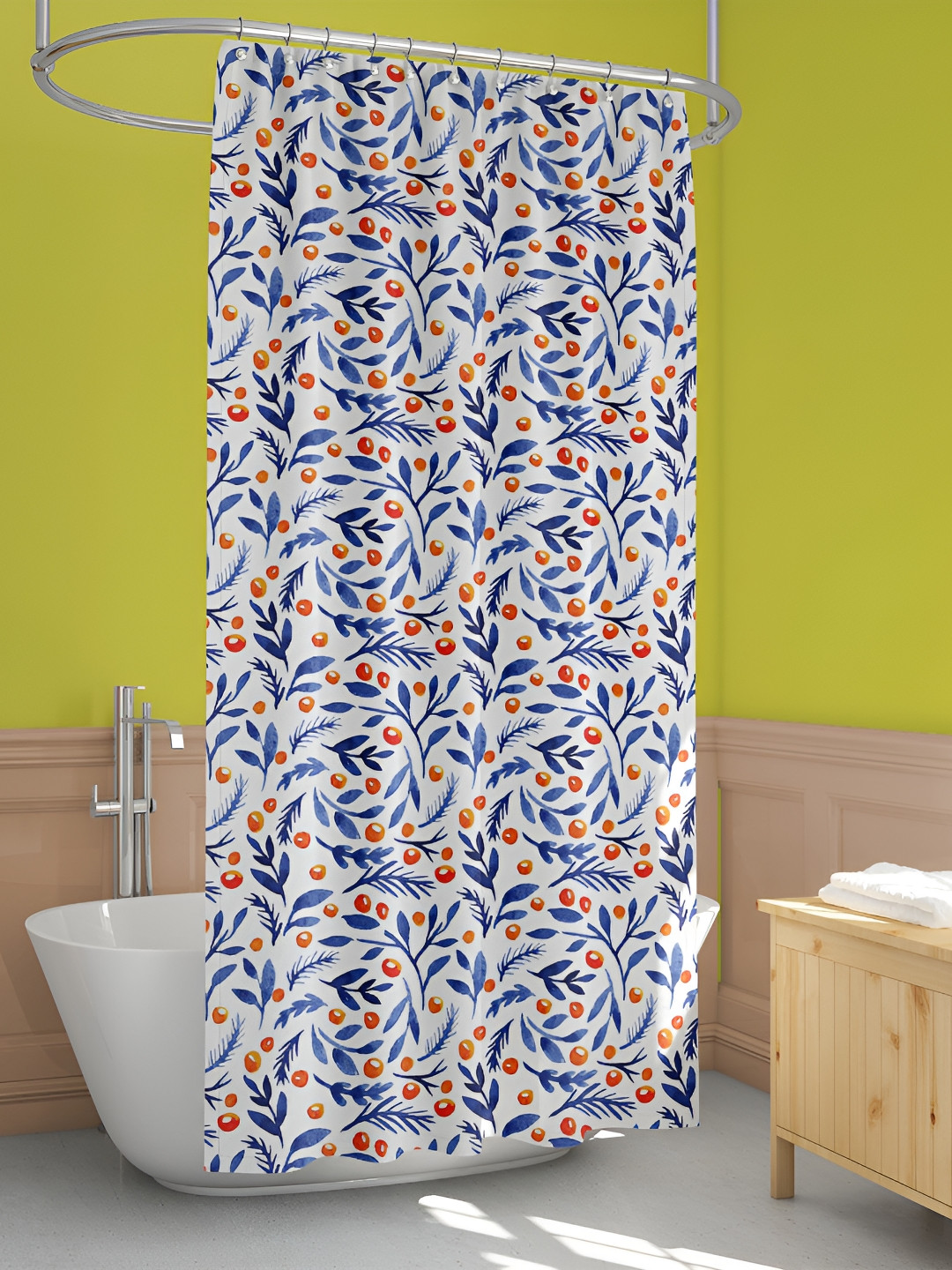 

ArtzFolio Single Piece Waterproof Polyester Shower Curtain, Multi