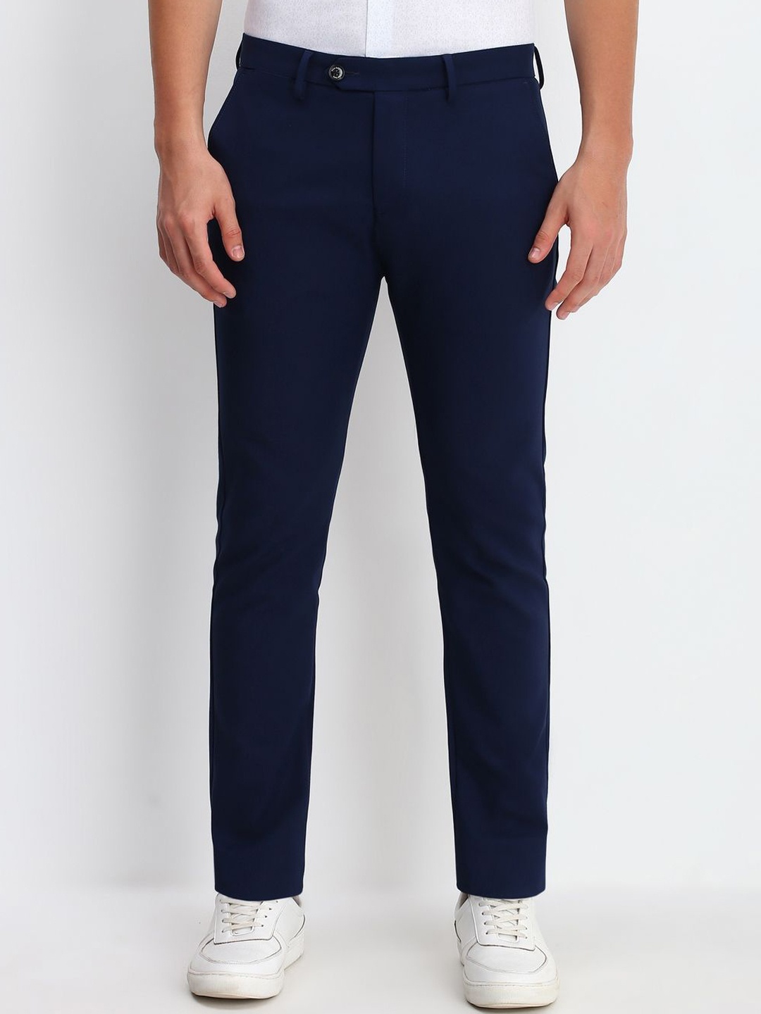 

Allen Solly Men Mid-Rise Regular Fit, Navy blue