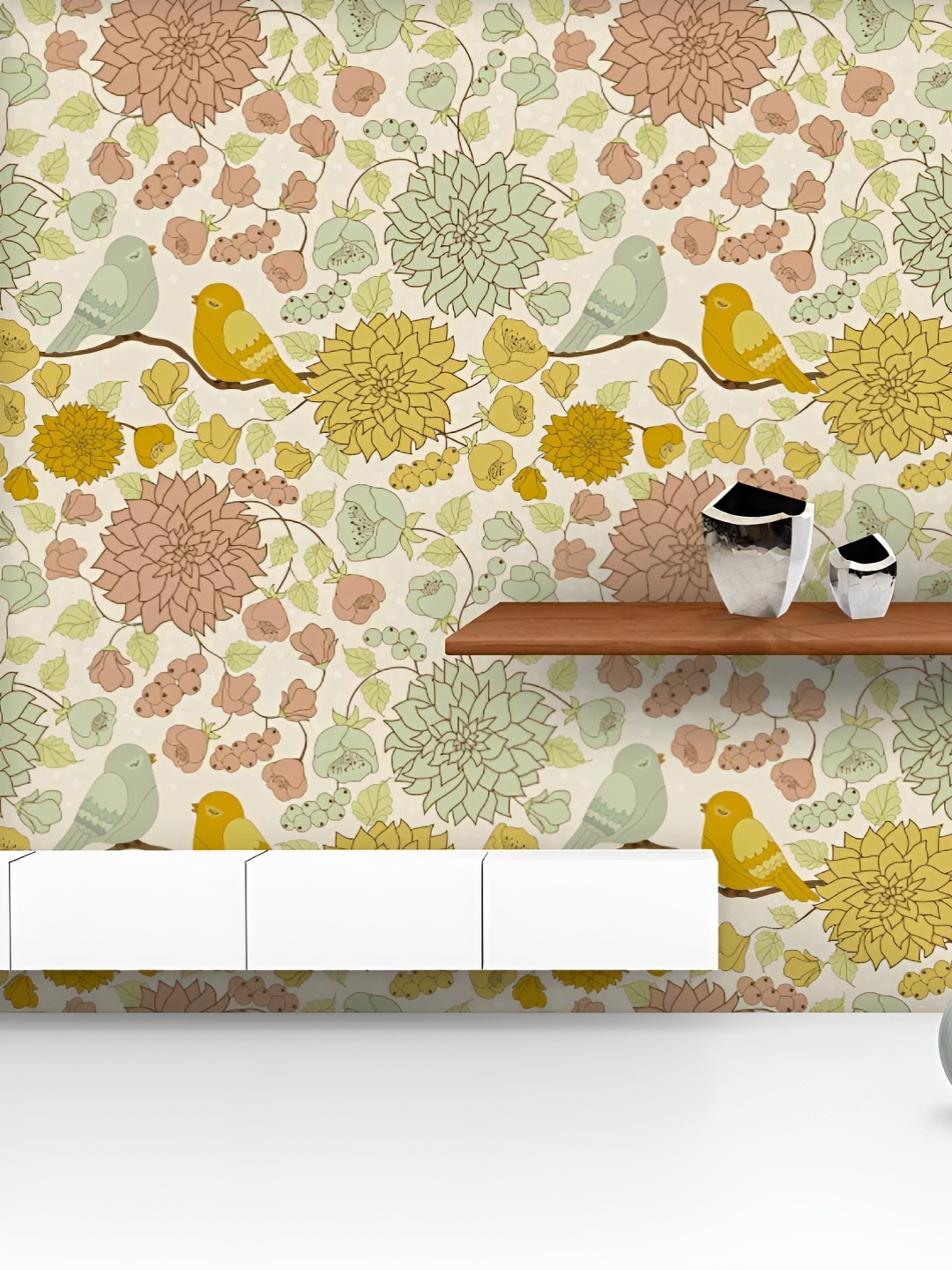 

ArtzFolio Printed UV-Resistant Anti-Bacterial Beautiful MorningPeel & Stick Wallpaper, Multi