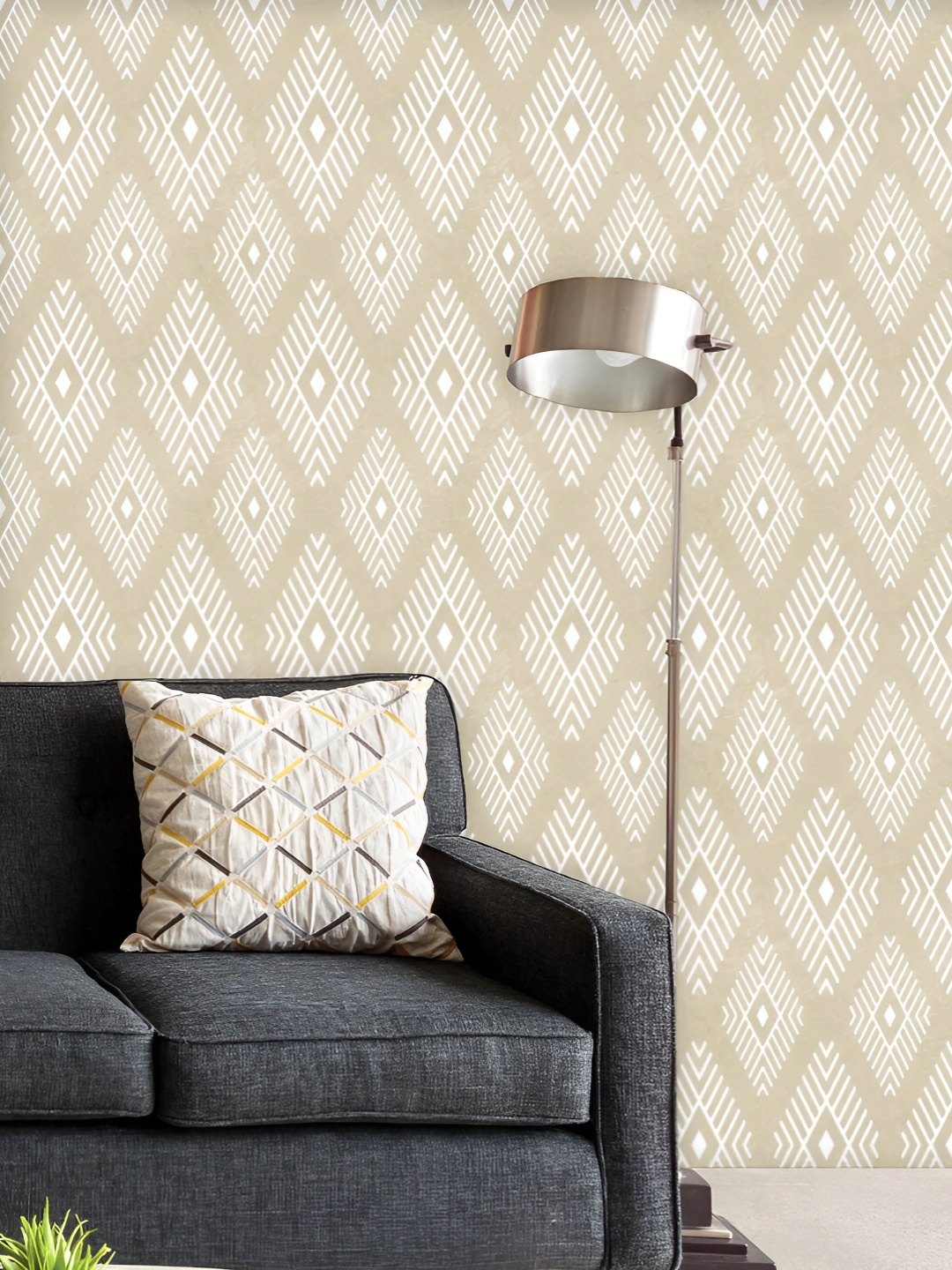 

ArtzFolio Printed UV-Resistant Anti-Bacterial Geometric Pattern6 Peel & Stick Wallpaper, Multi