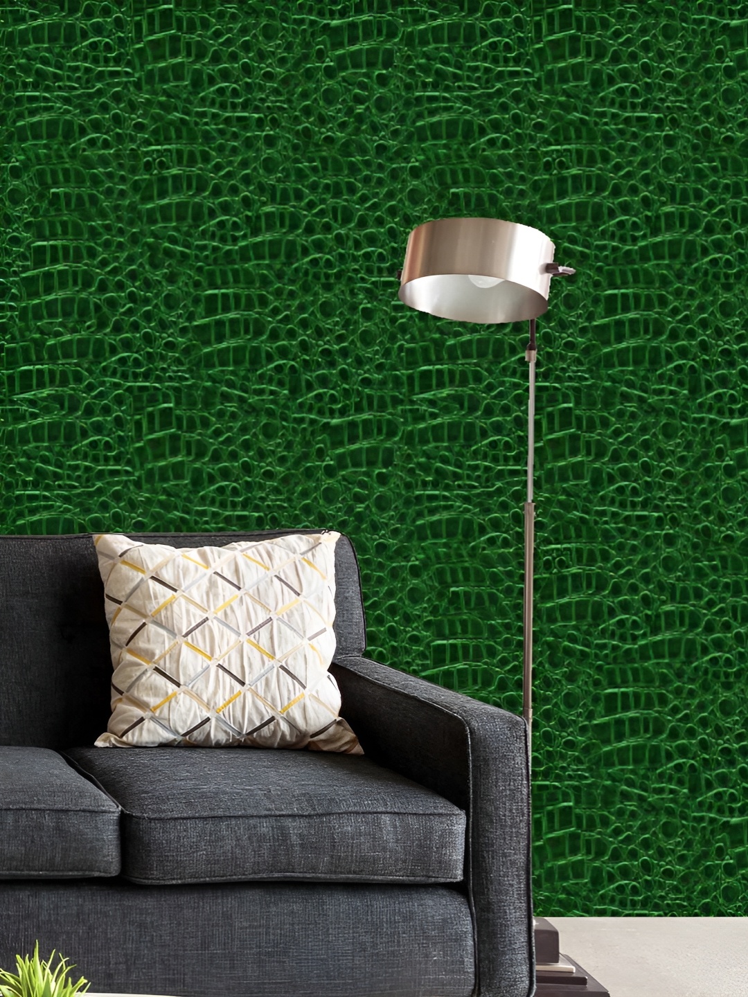 

ArtzFolio Printed UV-Resistant Anti-Bacterial Crocodile Hide Peel & Stick Wallpaper, Multi