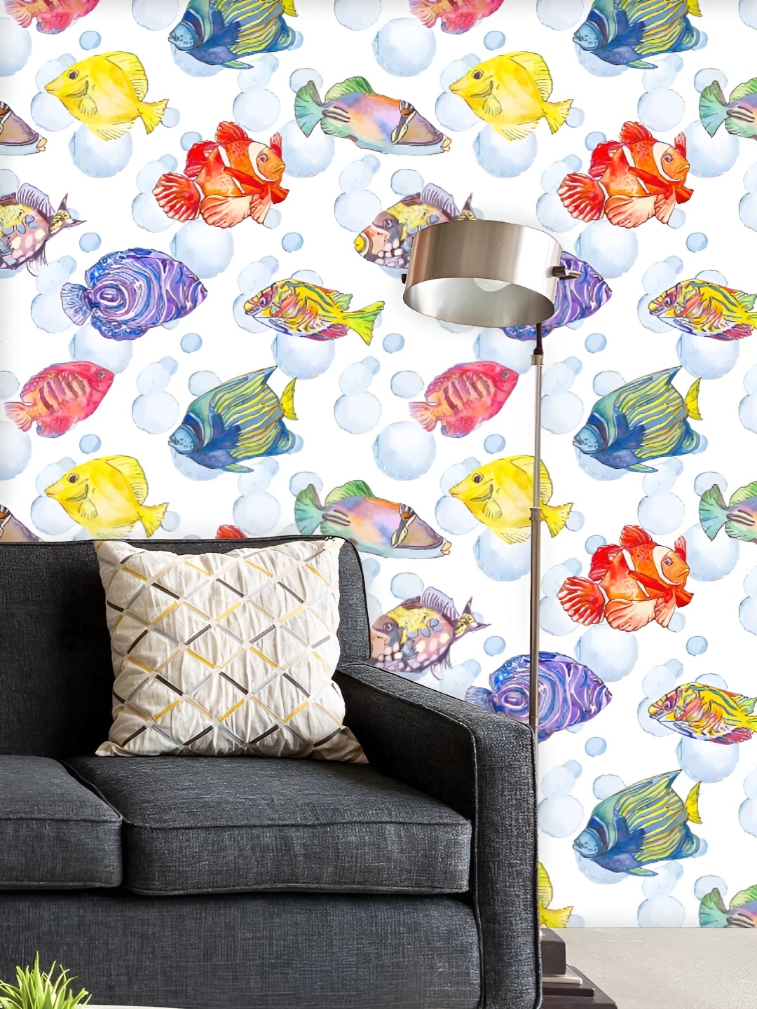 

ArtzFolio Printed UV-Resistant Anti-Bacterial Tropical Sea Peel & Stick Wallpaper, Multi