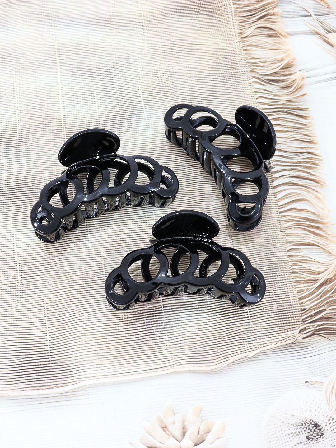 

FIMBUL Women Light Weight Hair Claw Clips, Black