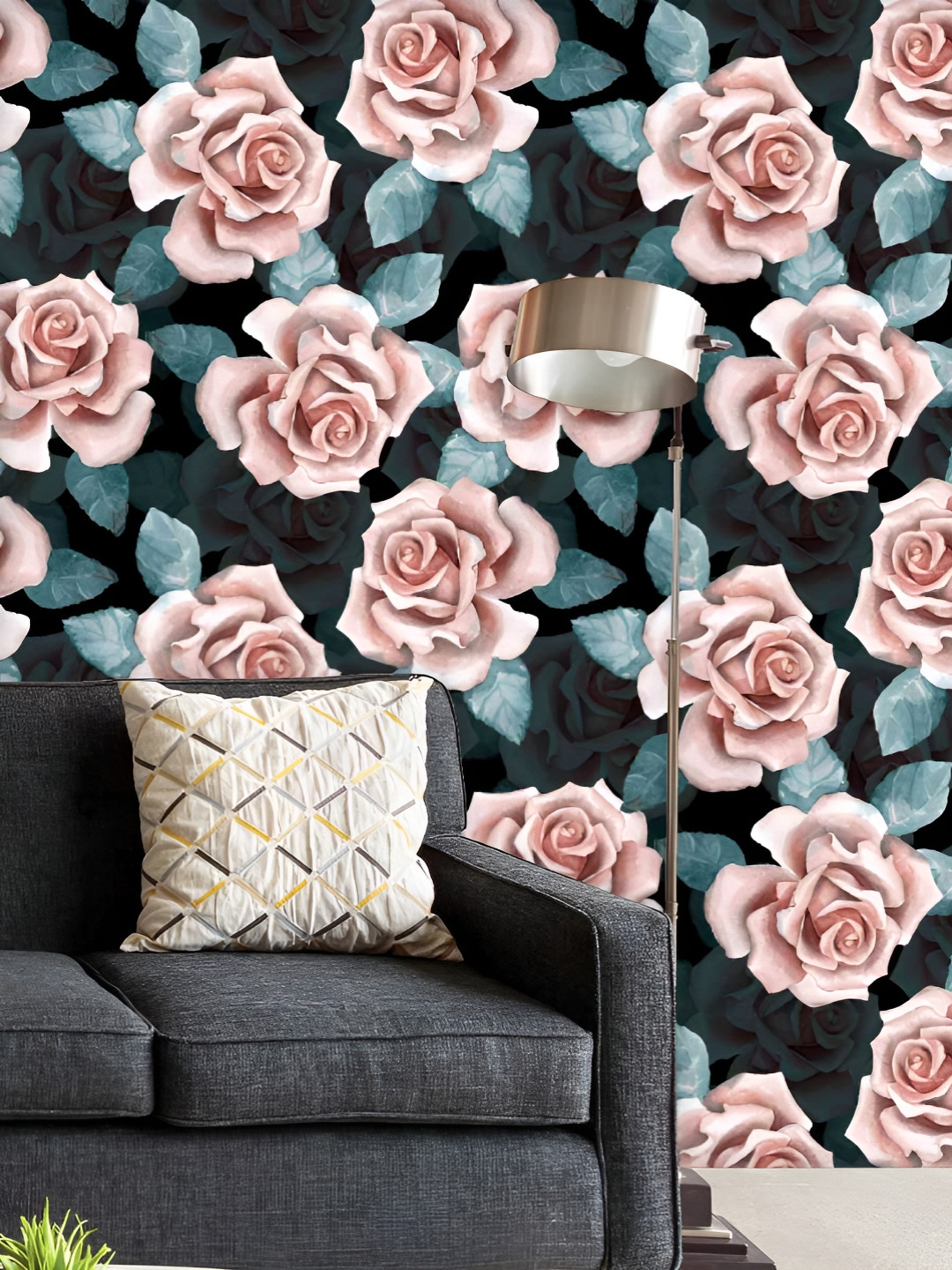 

ArtzFolio Printed UV-Resistant Anti-Bacterial Beautiful Buds Peel & Stick Wallpaper, Multi