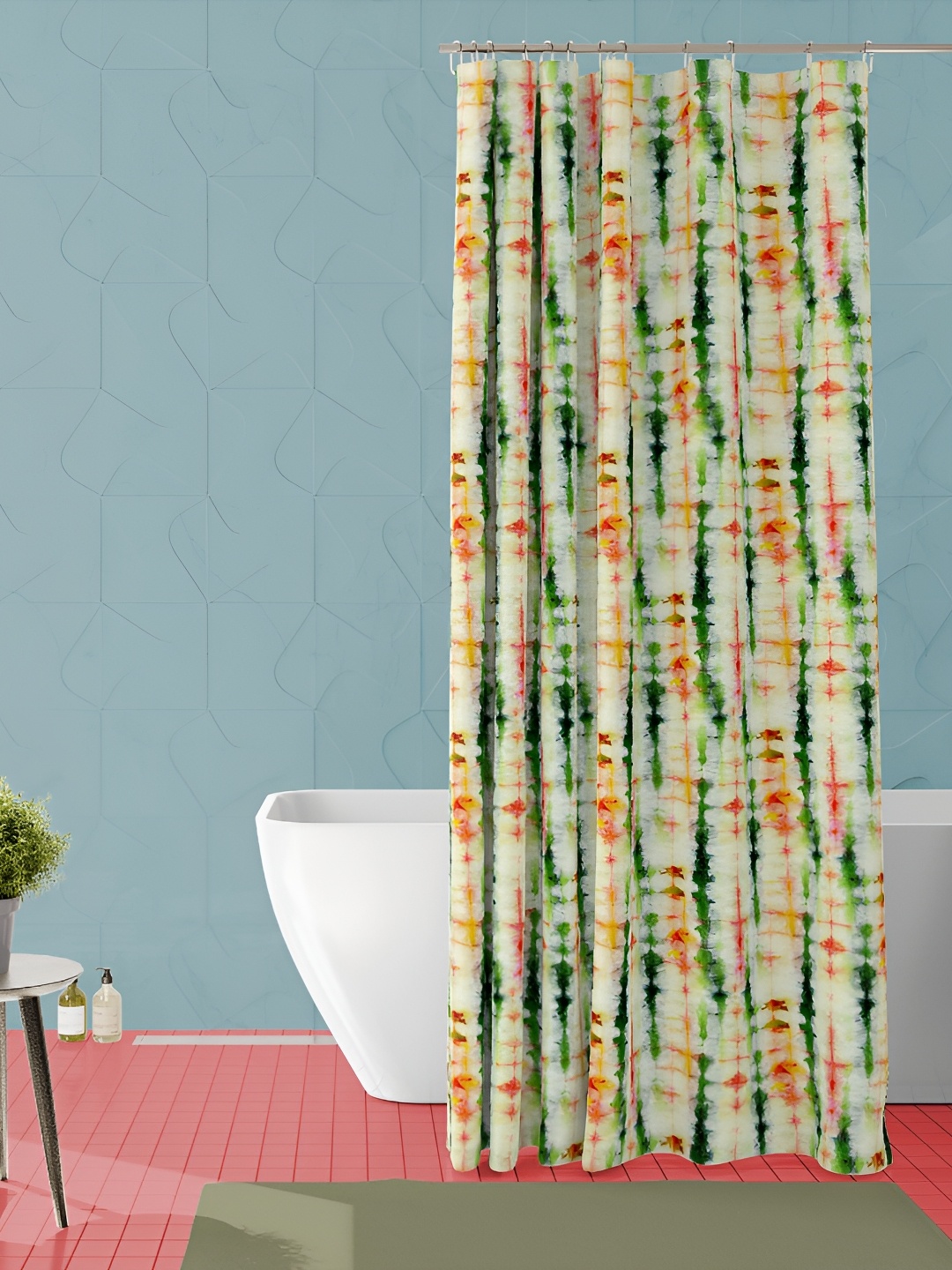

ArtzFolio Single Piece Waterproof Polyester Shower Curtain, Multi