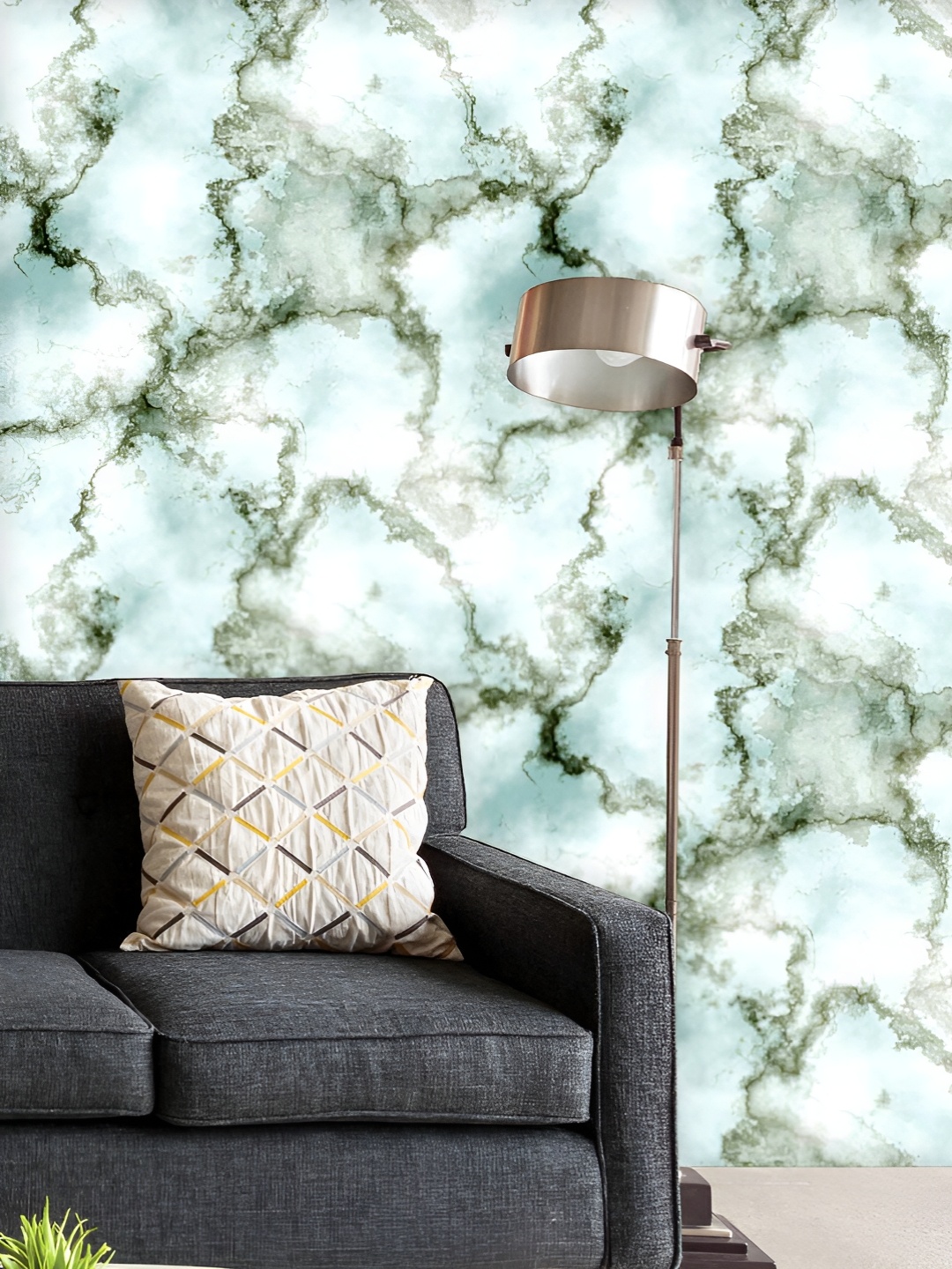 

ArtzFolio Printed UV-Resistant Anti-Bacterial Abstract Marble Art Peel & Stick Wallpaper, Multi