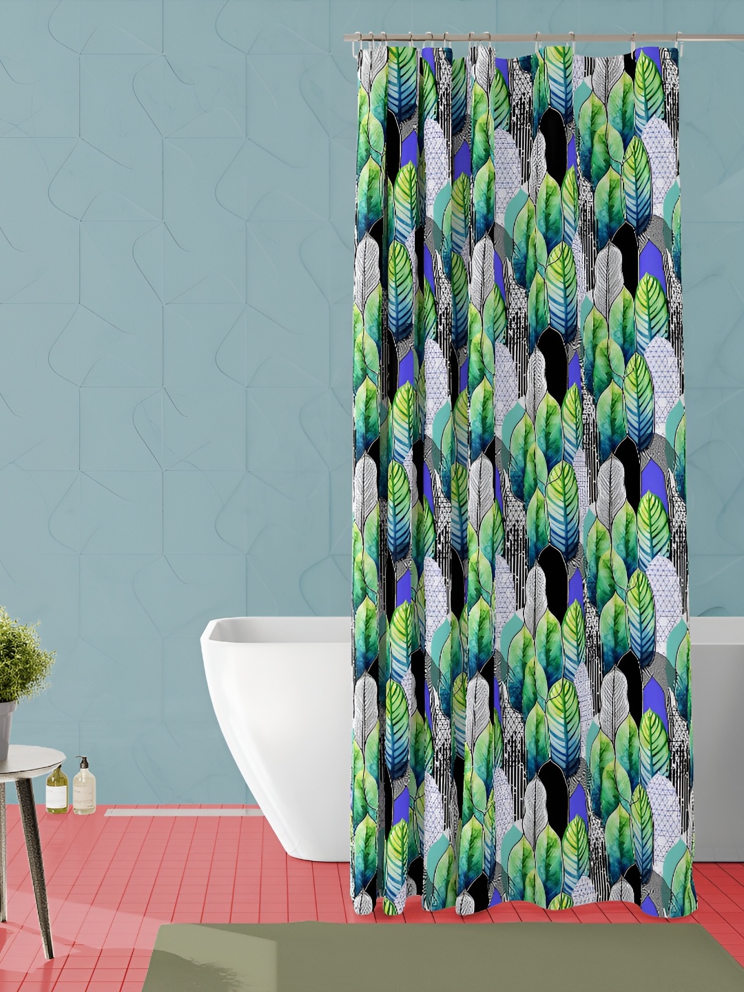 

ArtzFolio Single Piece Waterproof Polyester Shower Curtain, Multi