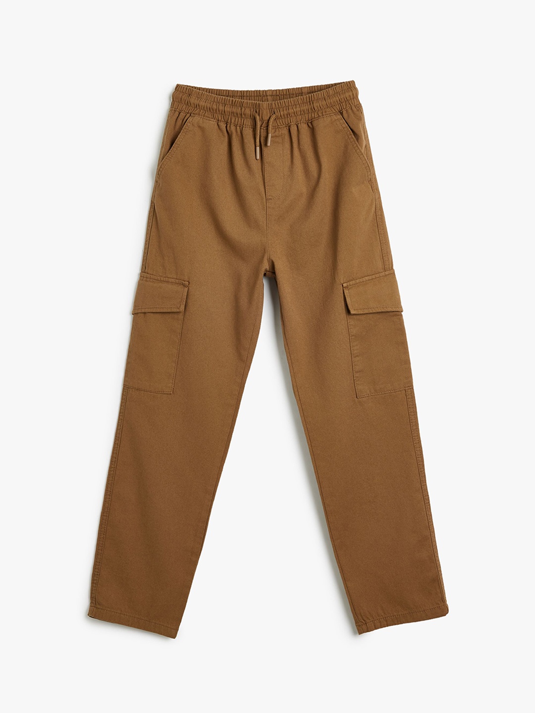 

Koton Boys Regular Fit Mid-Rise Cotton Cargos, Camel brown