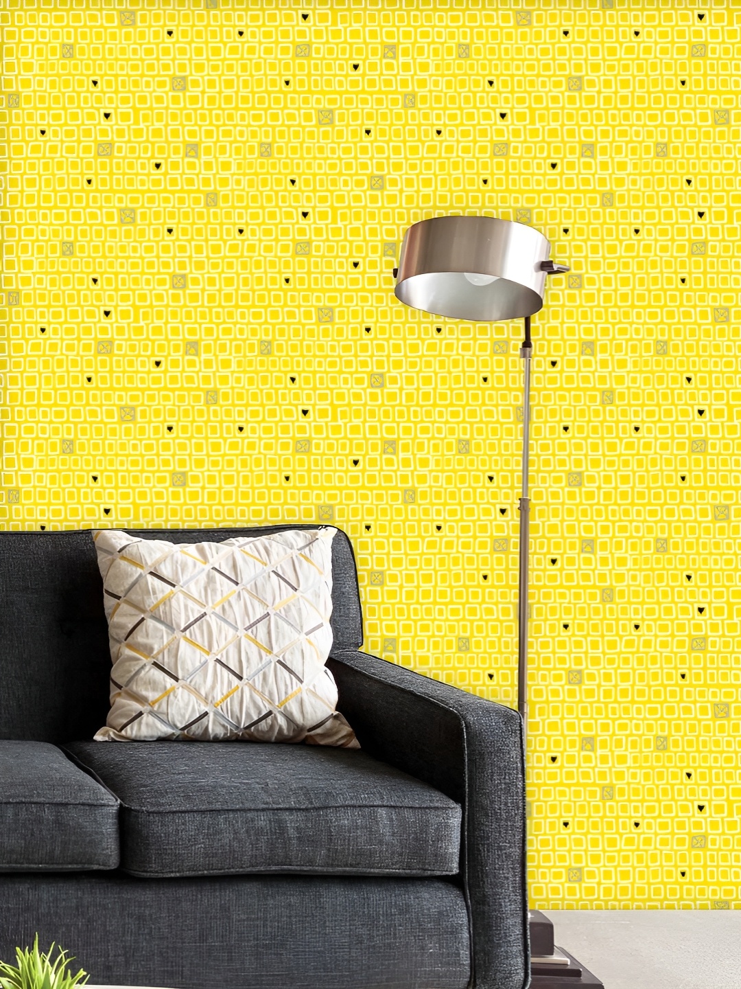 

ArtzFolio Printed UV-Resistant Anti-Bacterial Mixed Geometric Art Peel & Stick Wallpaper, Multi