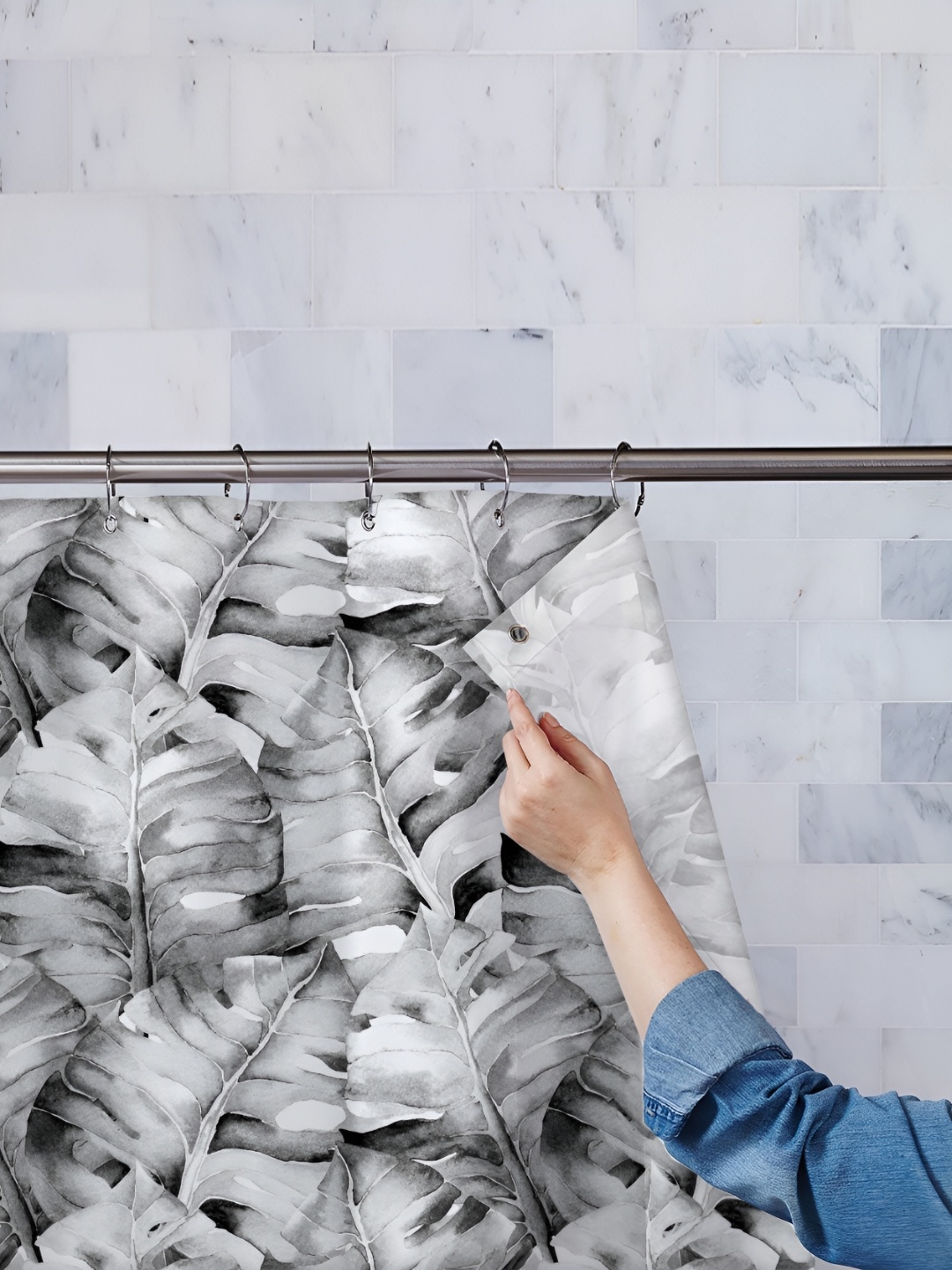 

ArtzFolio Single Piece Waterproof Polyester Shower Curtain, Multi
