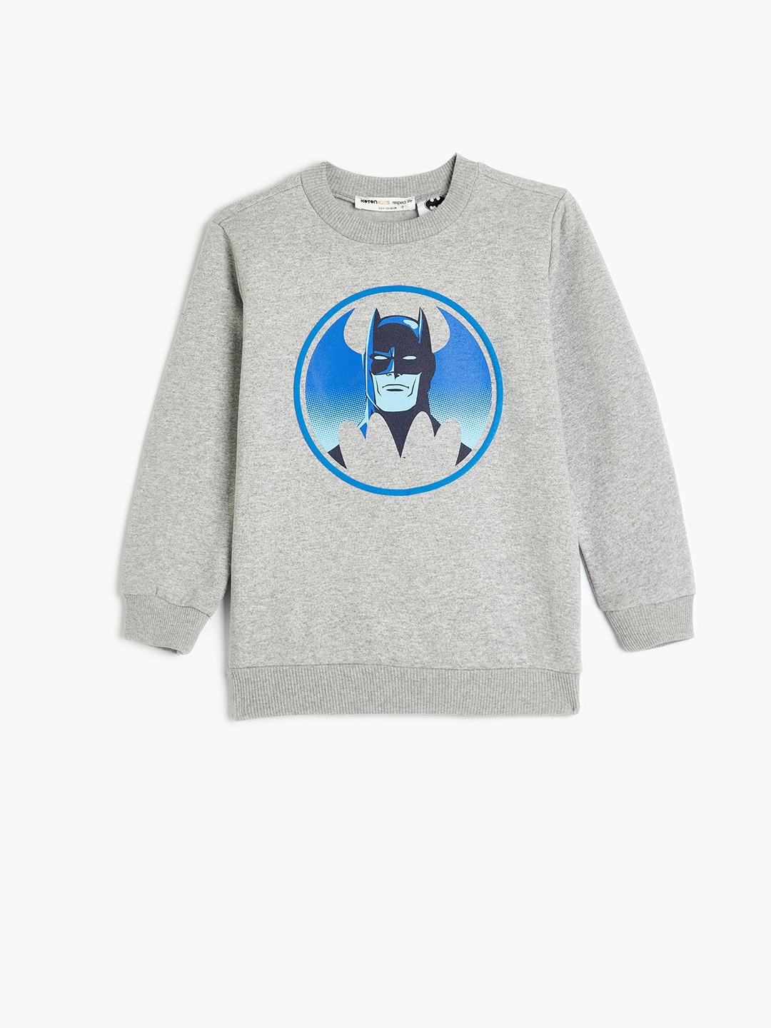 

Koton Boys Printed Round Neck Long Sleeves Sweatshirt, Grey