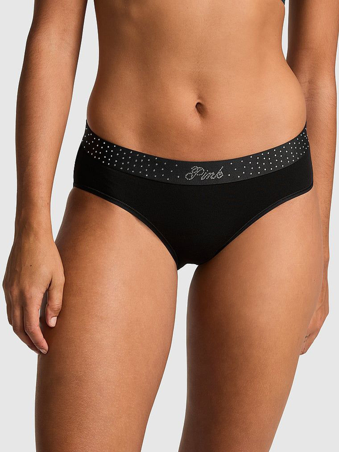 

Victoria's Secret Women Low-Rise Hipster Briefs, Black