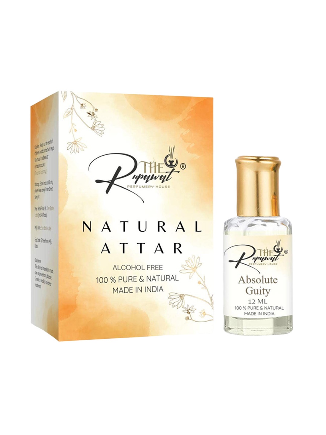 

THE RUPAWAT Perfumery House Absolute Guity Attar - 12 ml, Transparent