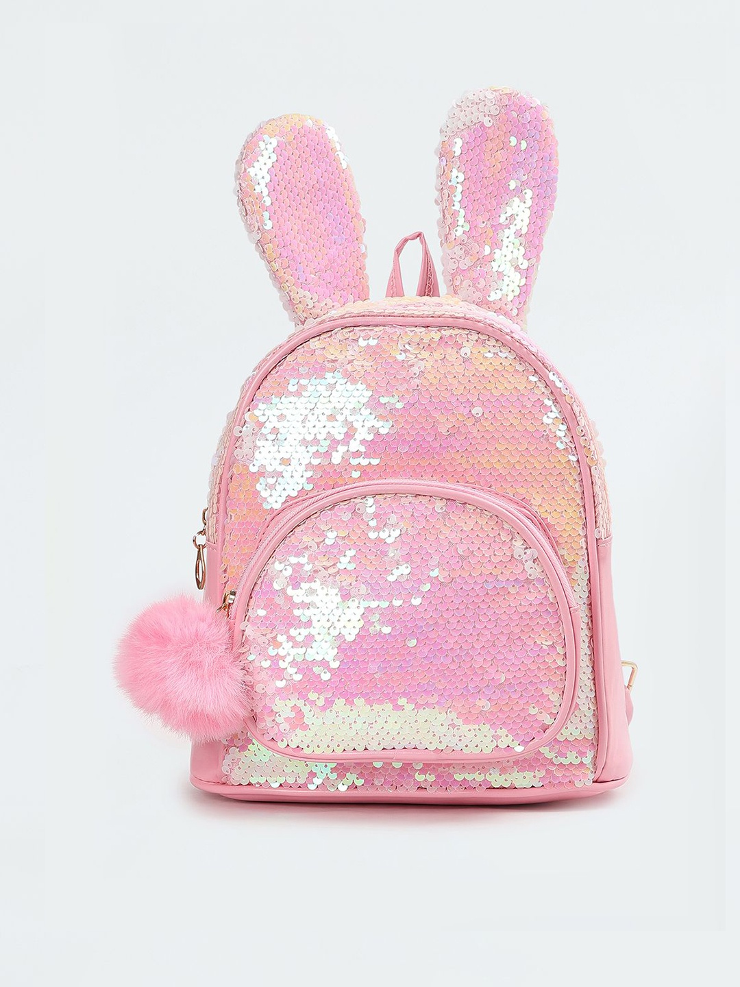 

max Girls Sequened Casual Backpack, Pink