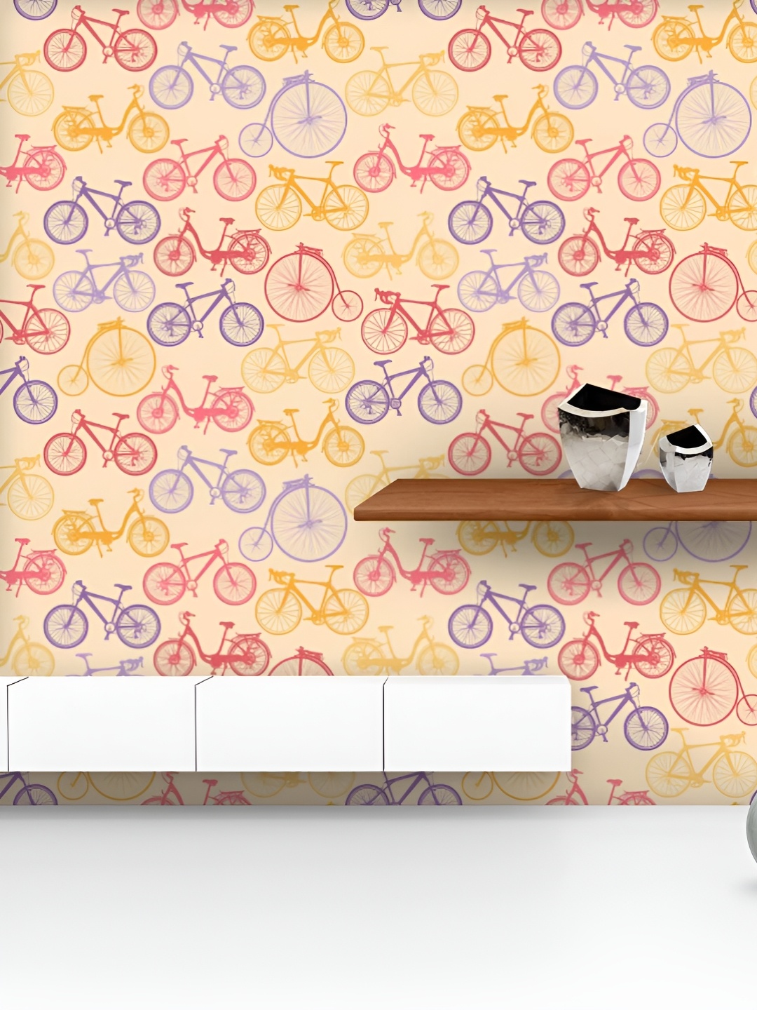 

ArtzFolio Printed UV-Resistant Anti-Bacterial Biking Peel & Stick Wallpaper, Multi