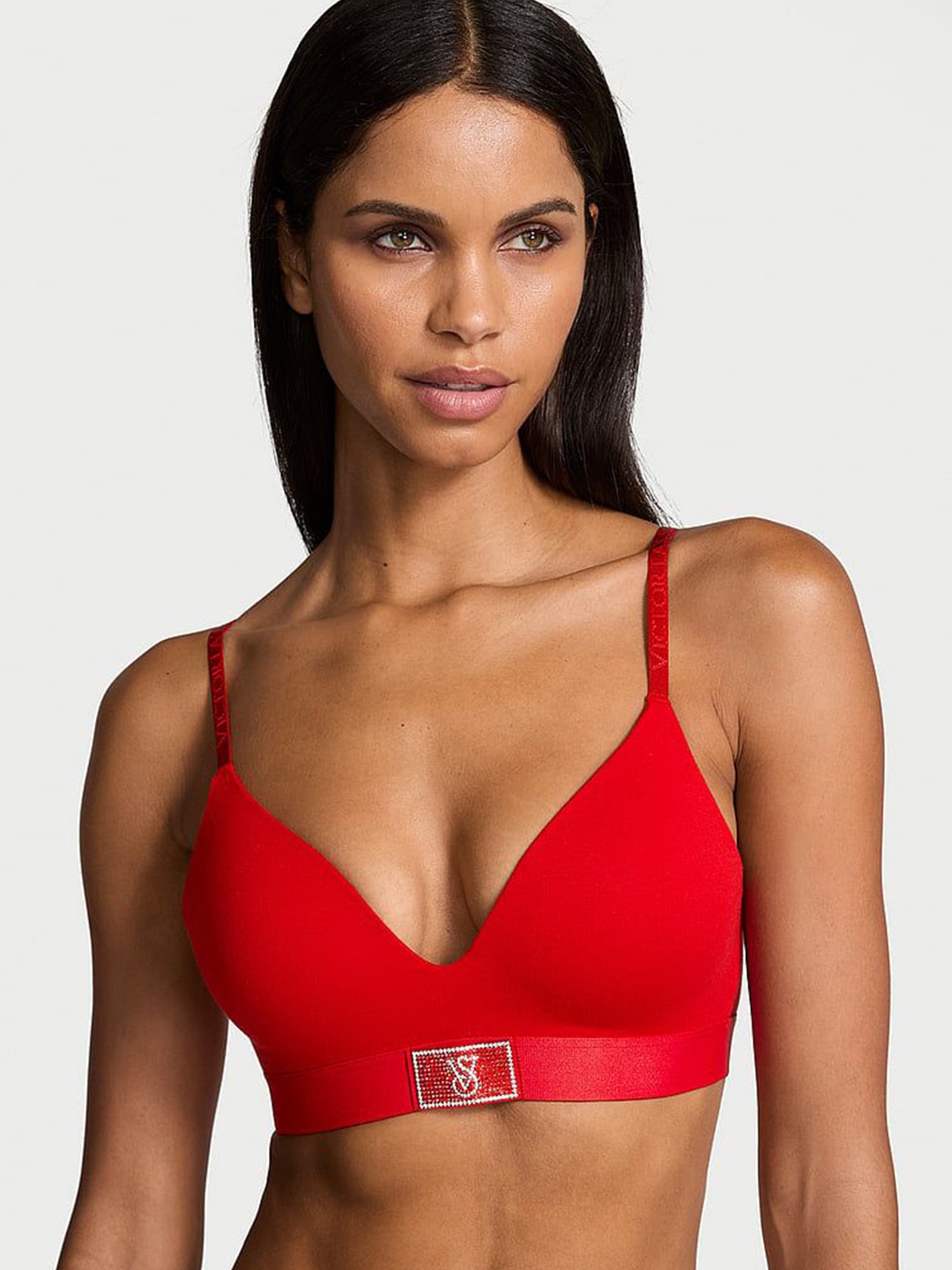 

Victoria's Secret Medium Coverage Lightly Padded T-shirt Bra, Red