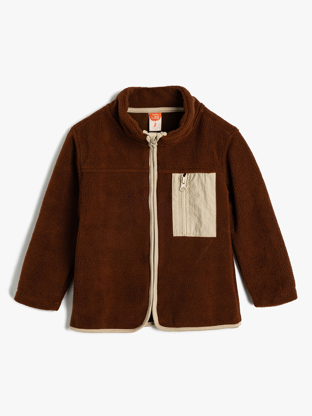 

Koton Boys Tailored Jacket with Patchwork, Brown