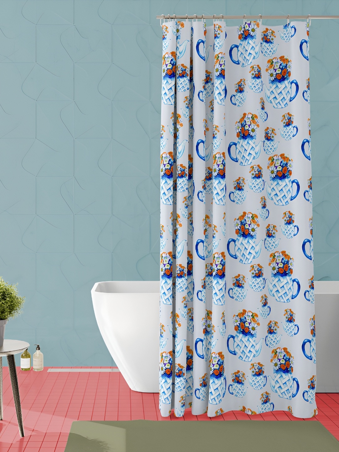 

ArtzFolio Single Piece Waterproof Polyester Shower Curtain, Multi