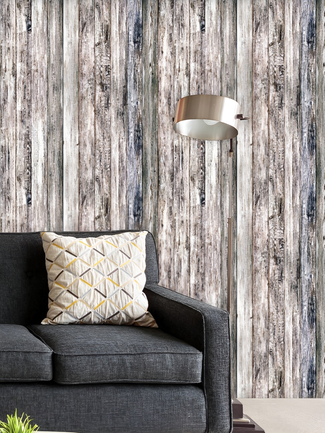 

ArtzFolio Printed UV-Resistant Anti-Bacterial Vintage Wood Parquet Peel & Stick Wallpaper, Multi