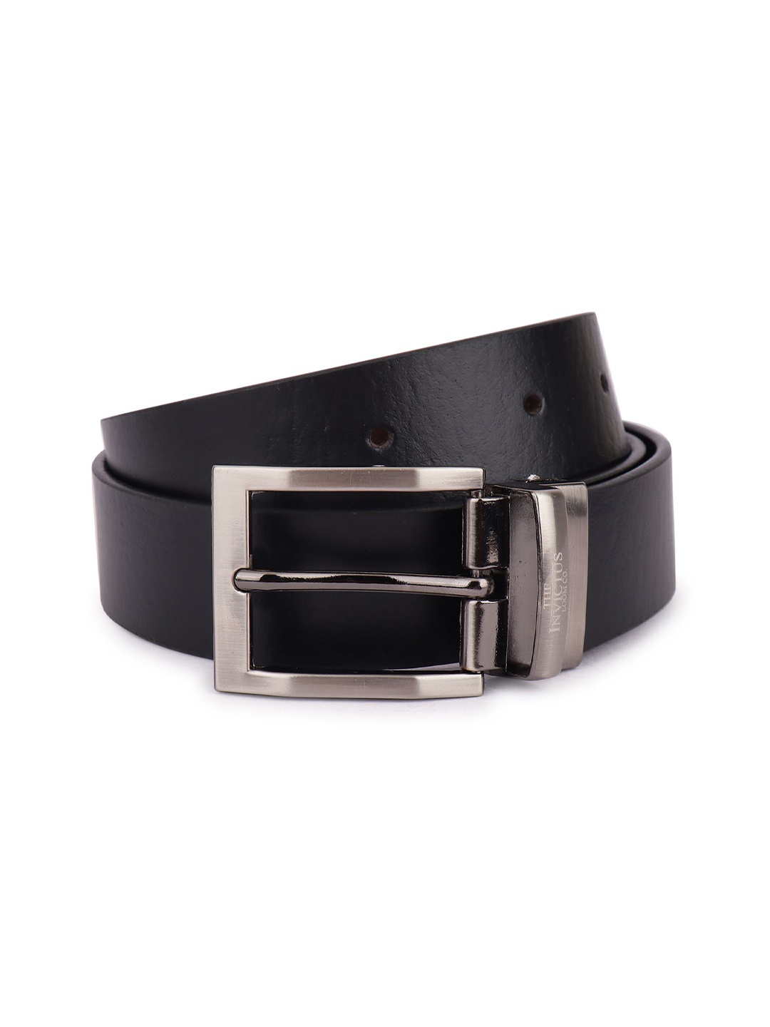 

INVICTUS Men Leather Reversible Tang Formal Belt, Black