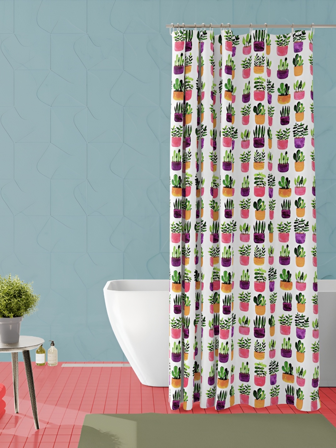 

ArtzFolio Single Piece Waterproof Polyester Shower Curtain, Multi