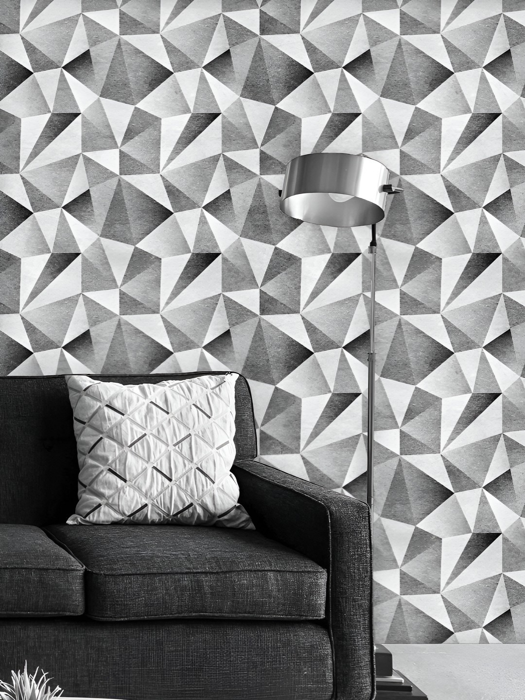 

ArtzFolio Printed UV-Resistant Anti-Bacterial Geometric Pattern Peel & Stick Wallpaper, Multi
