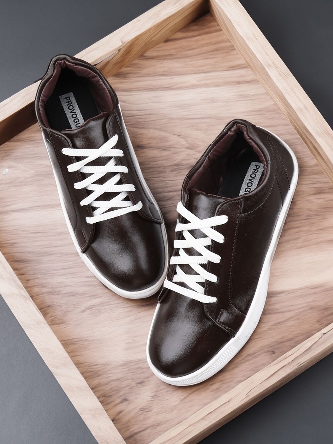 

Provogue Men Solid Lace-Ups Sneakers, Brown