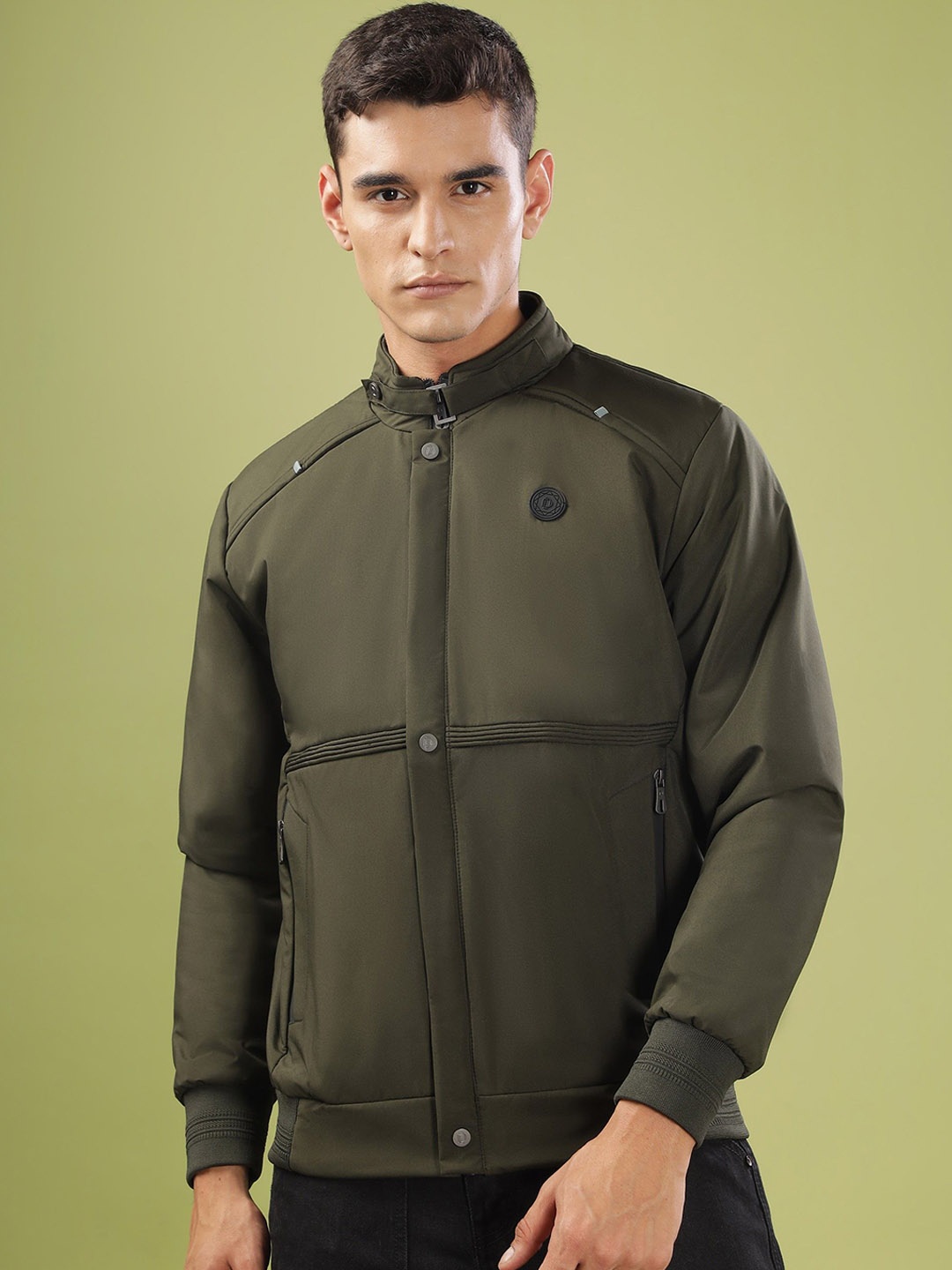 

Dollar Men Lightweight Bomber Jacket, Olive