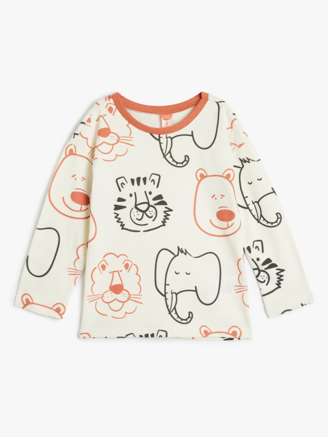 

Koton Boys Graphic Printed Round Neck Cotton T-shirt, Off white
