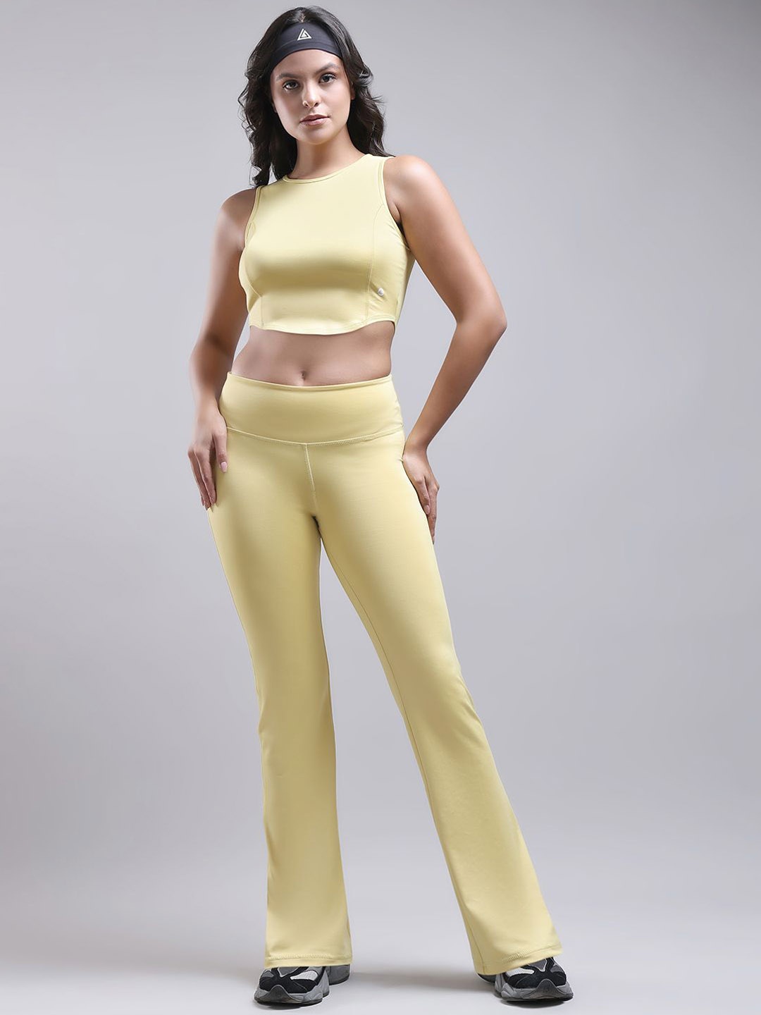 

Aesthetic Bodies Round Neck Top With Trouser, Yellow