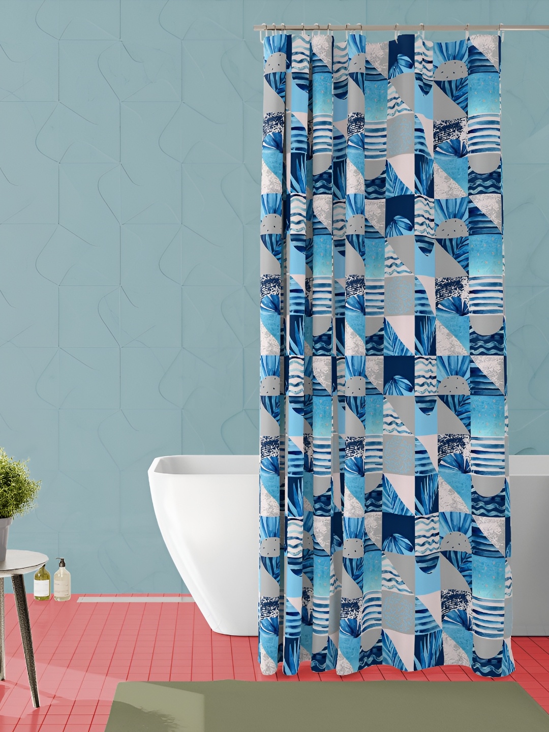

ArtzFolio Single Piece Waterproof Polyester Shower Curtain, Multi