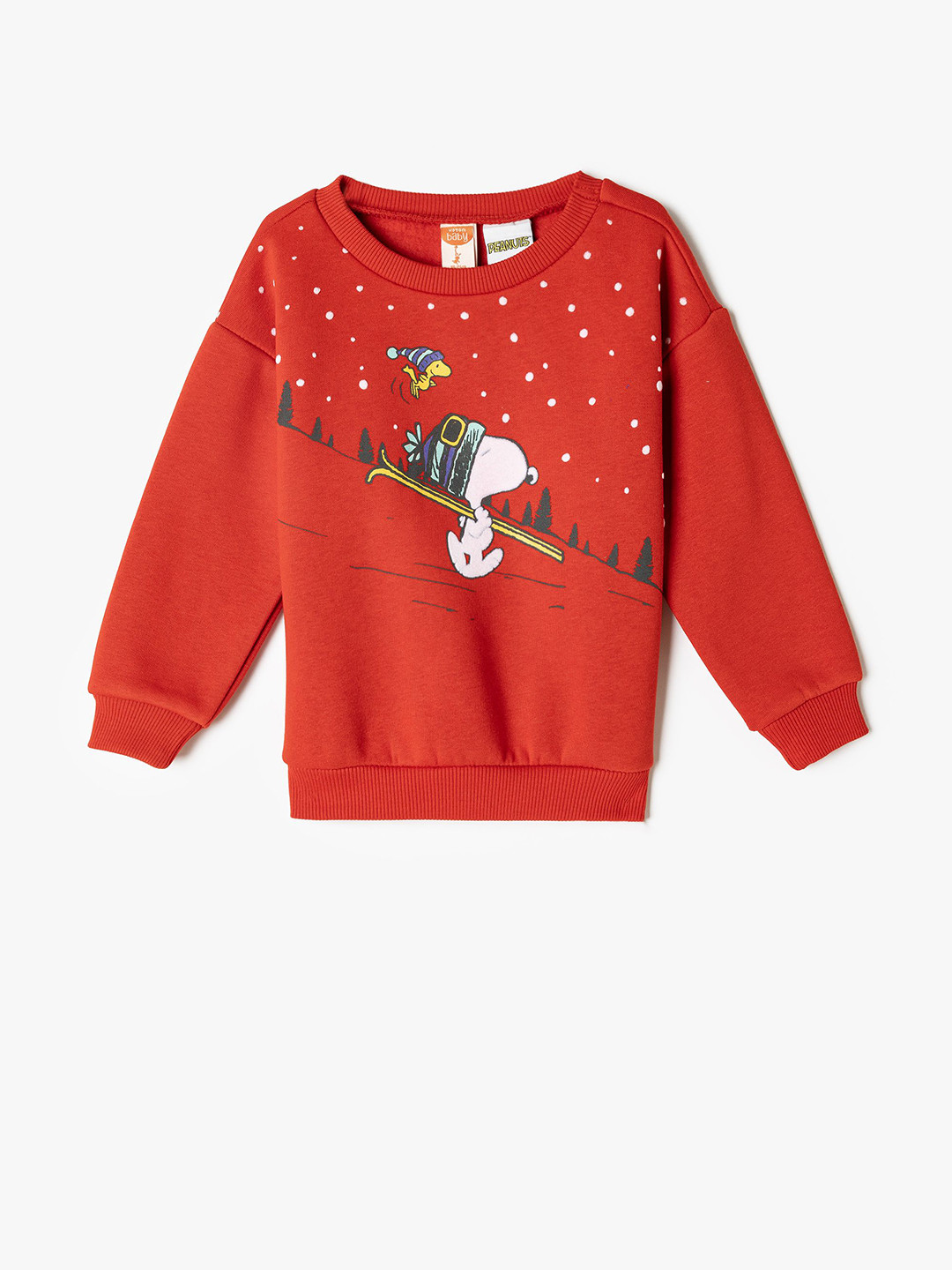 

Koton Boys Cotton Graphic Printed Sweatshirt, Red